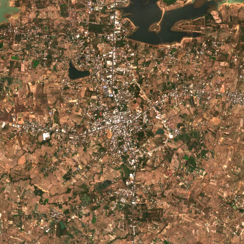 ภาพสีจริง Sentinel-2 ของอำนาจเจริญ Mar 9, 2023