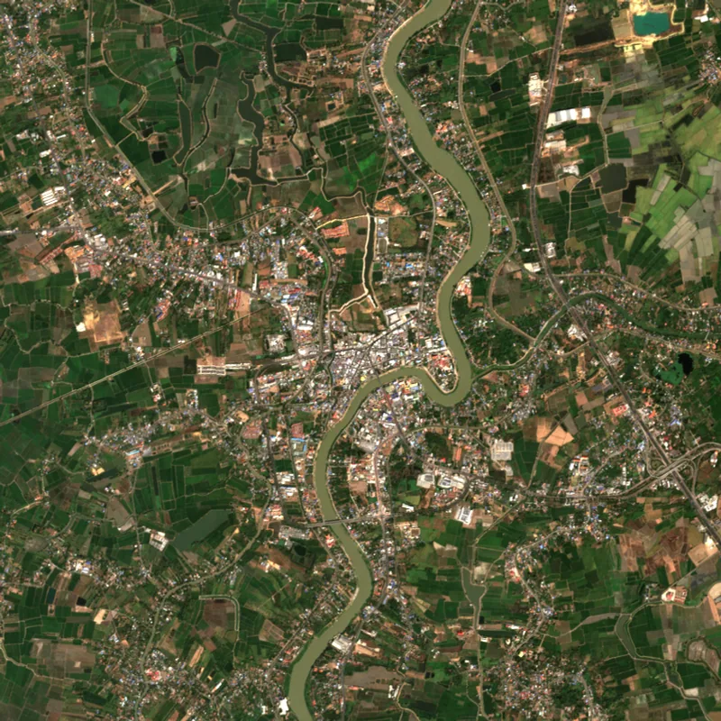 Latest Sentinel-2 image of Ang Thong, 15 Jan 2025