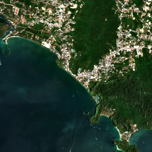 Latest Sentinel-2 image of Ao Nang, Krabi, 31 Mar 2025