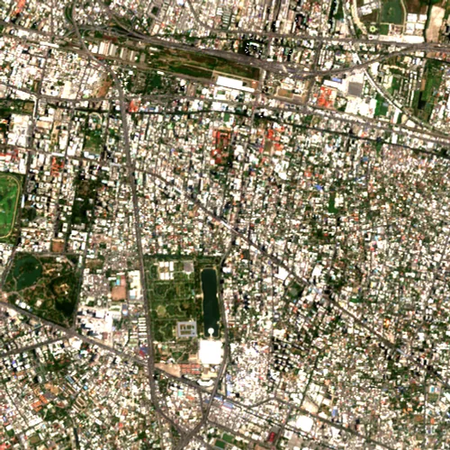 ภาพสีจริง Sentinel-2 ของอโศก กรุงเทพมหานคร Apr 30, 2024