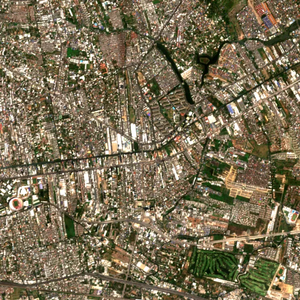 ภาพสีจริง Sentinel-2 ของบางกะปิ กรุงเทพมหานคร Feb 21, 2020