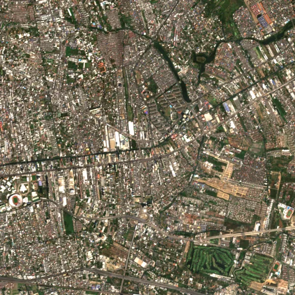 ภาพสีจริง Sentinel-2 ของบางกะปิ กรุงเทพมหานคร Feb 5, 2021