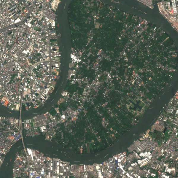 ภาพสีจริง Sentinel-2 ของบางกระเจ้า สมุทรปราการ Feb 6, 2018