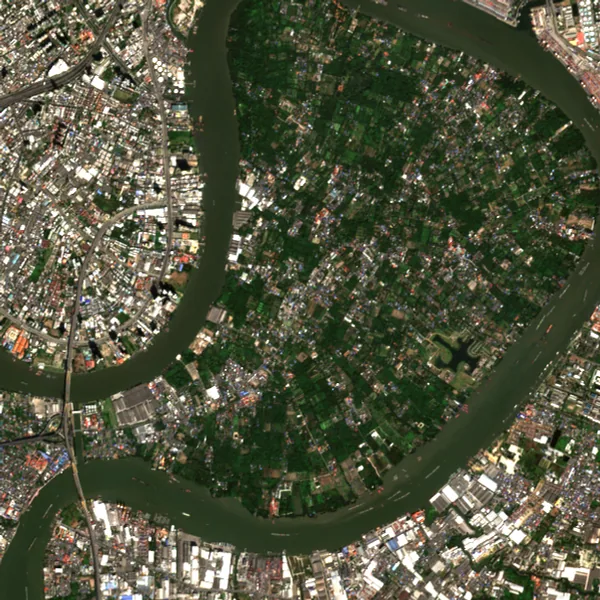 ภาพสีจริง Sentinel-2 ของบางกระเจ้า สมุทรปราการ Dec 12, 2021