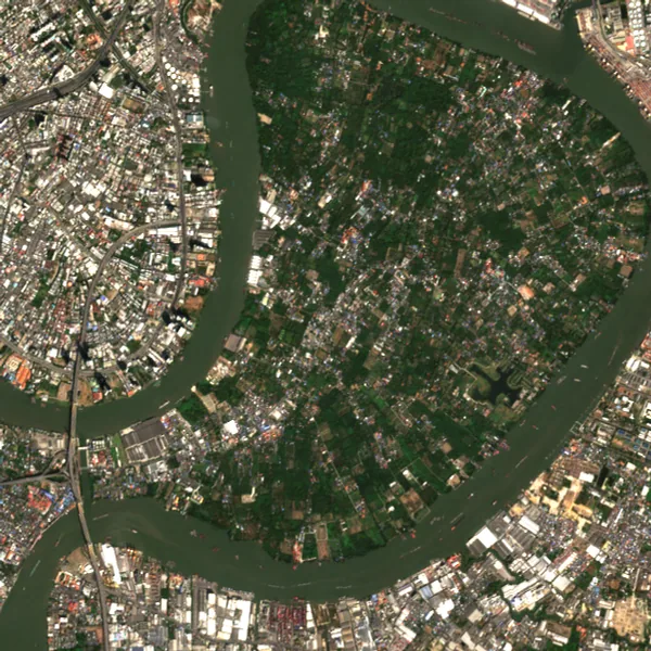 Latest Sentinel-2 image of Bang Krachao, Samut Prakan, 15 Jan 2025
