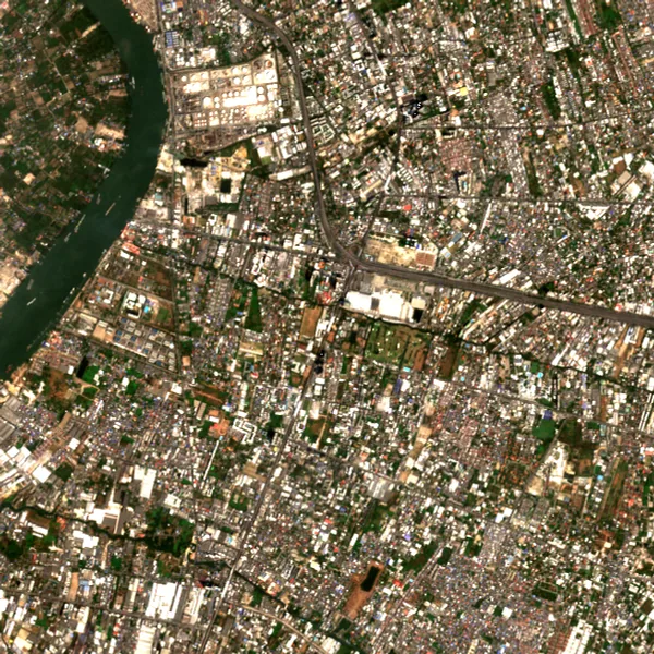 ภาพสีจริง Sentinel-2 ของบางนา กรุงเทพมหานคร Feb 21, 2020
