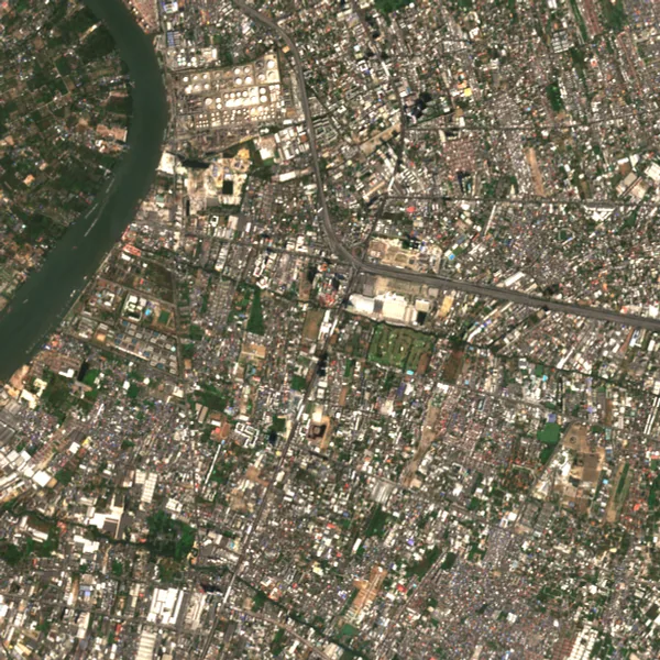 ภาพสีจริง Sentinel-2 ของบางนา กรุงเทพมหานคร Feb 5, 2021