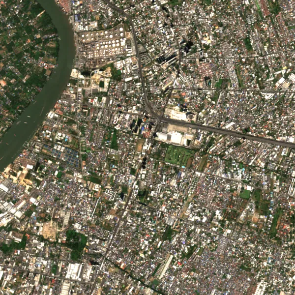 Latest Sentinel-2 image of Bang Na, Bangkok, 15 Jan 2025