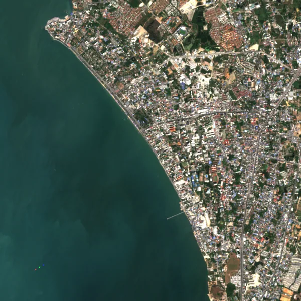 Latest Sentinel-2 image of Bang Saen, Chon Buri, 1 Dec 2024