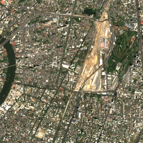 ภาพสีจริง Sentinel-2 ของบางซื่อ กรุงเทพมหานคร Feb 16, 2017