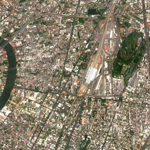 ภาพสีจริง Sentinel-2 ของบางซื่อ กรุงเทพมหานคร Apr 21, 2023