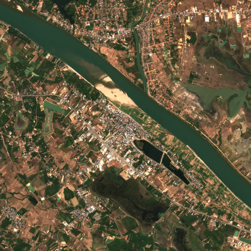 ภาพสีจริง Sentinel-2 ของบึงกาฬ Dec 10, 2019