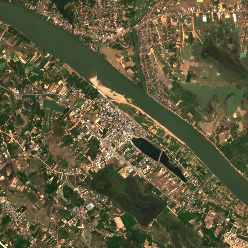ภาพสีจริง Sentinel-2 ของบึงกาฬ Mar 9, 2022