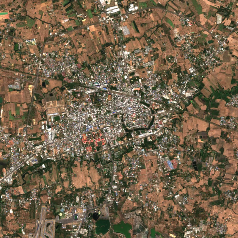 ภาพสีจริง Sentinel-2 ของบุรีรัมย์ Jan 3, 2024