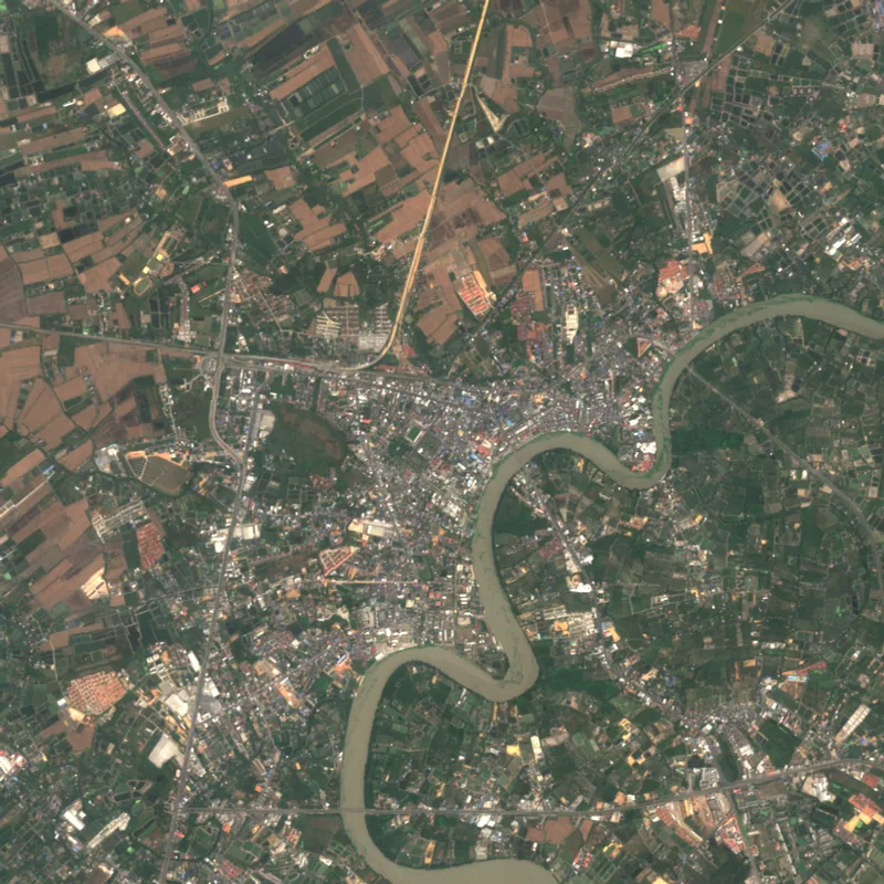 ภาพสีจริง Sentinel-2 ของฉะเชิงเทรา Feb 16, 2018