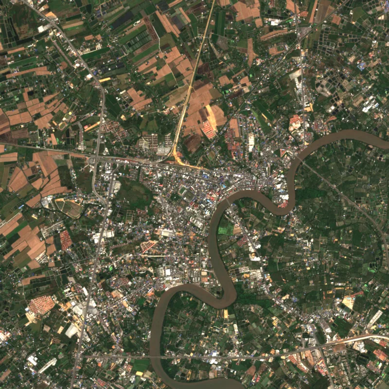 ภาพสีจริง Sentinel-2 ของฉะเชิงเทรา Jan 22, 2019