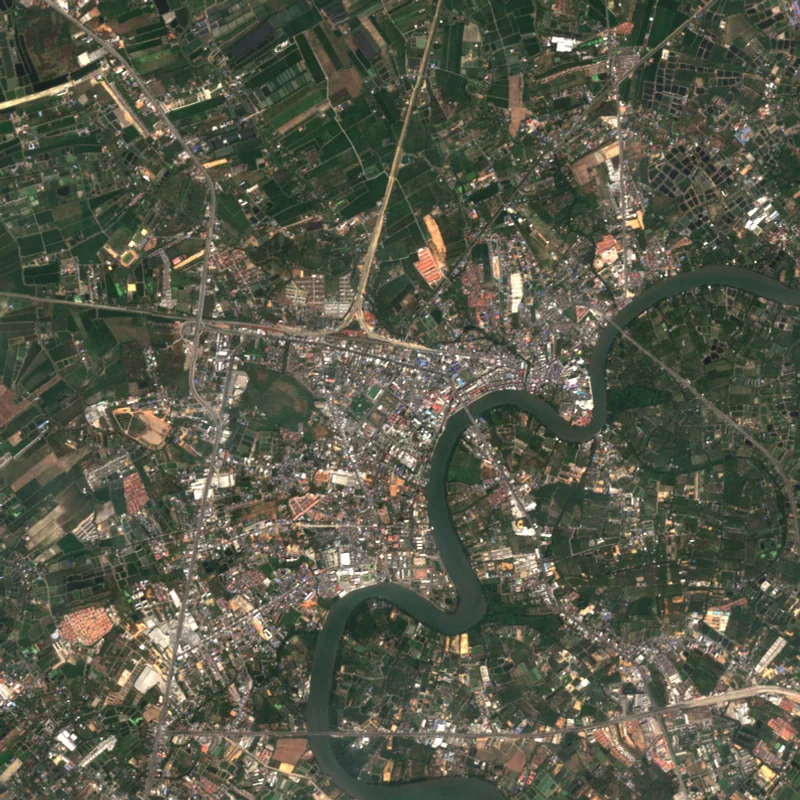 ภาพสีจริง Sentinel-2 ของฉะเชิงเทรา Jan 7, 2020