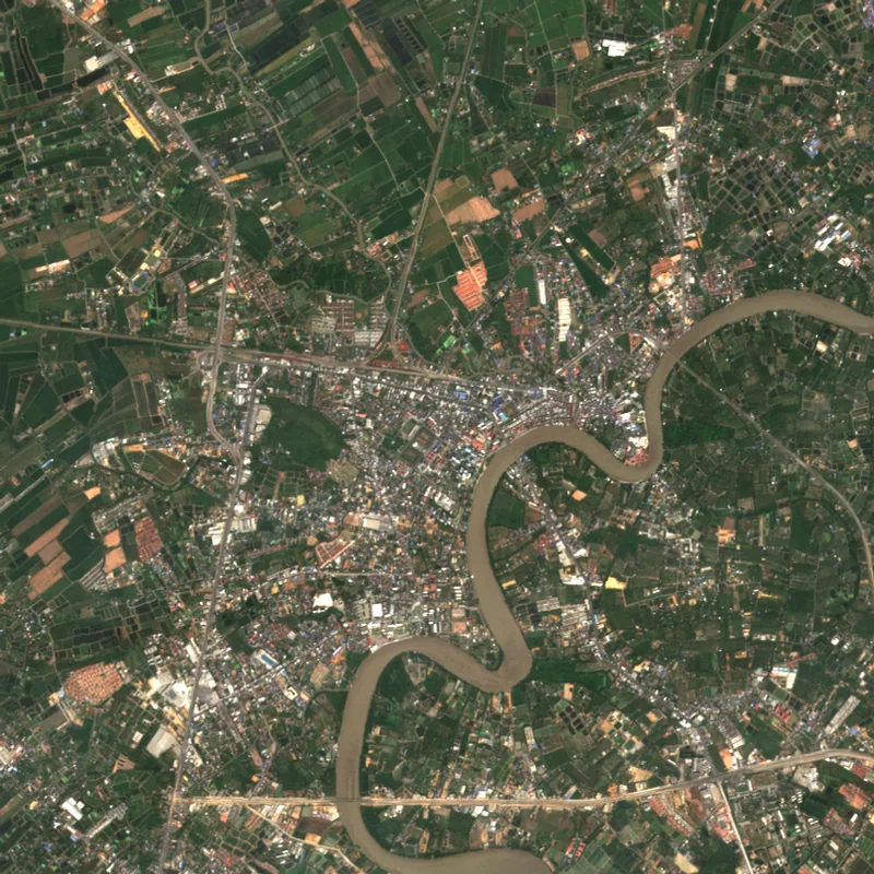 ภาพสีจริง Sentinel-2 ของฉะเชิงเทรา Dec 22, 2021