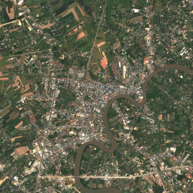 ภาพสีจริง Sentinel-2 ของฉะเชิงเทรา Jan 26, 2023