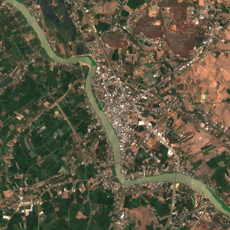 ภาพสีจริง Sentinel-2 ของชัยนาท Feb 23, 2021