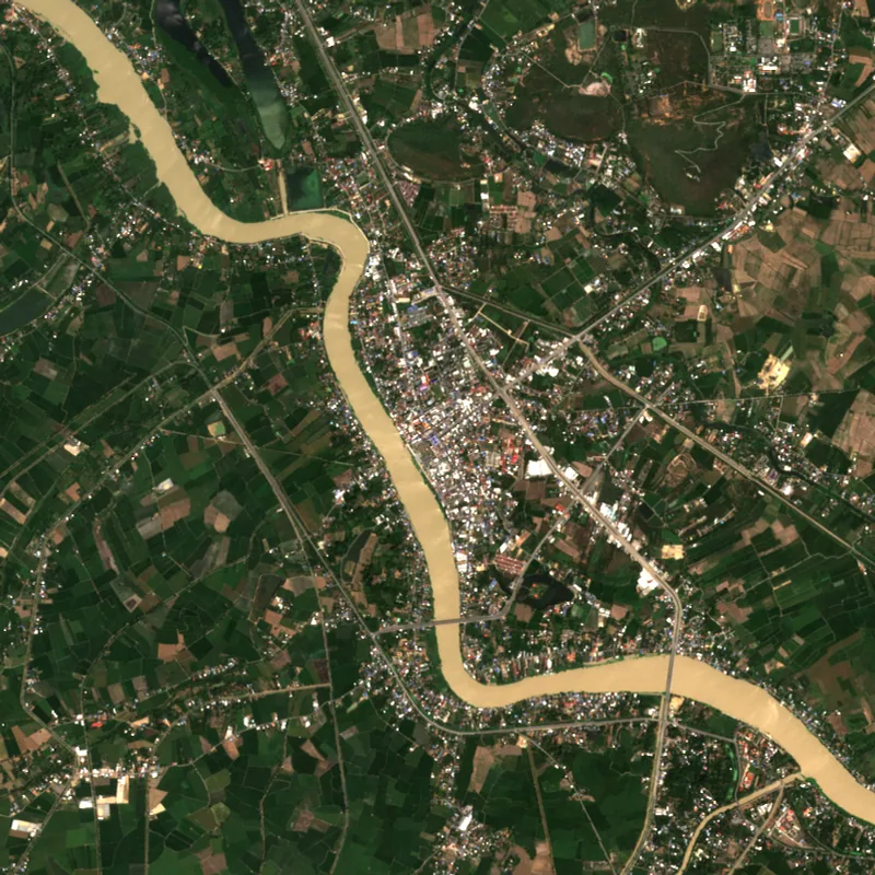 ภาพสีจริง Sentinel-2 ของชัยนาท Feb 23, 2022