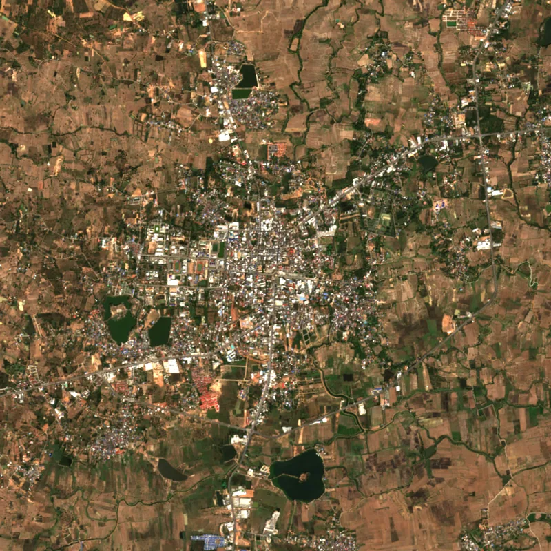 ภาพสีจริง Sentinel-2 ของชัยภูมิ Jan 27, 2017