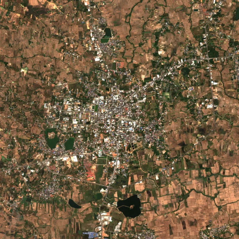 ภาพสีจริง Sentinel-2 ของชัยภูมิ Dec 23, 2017