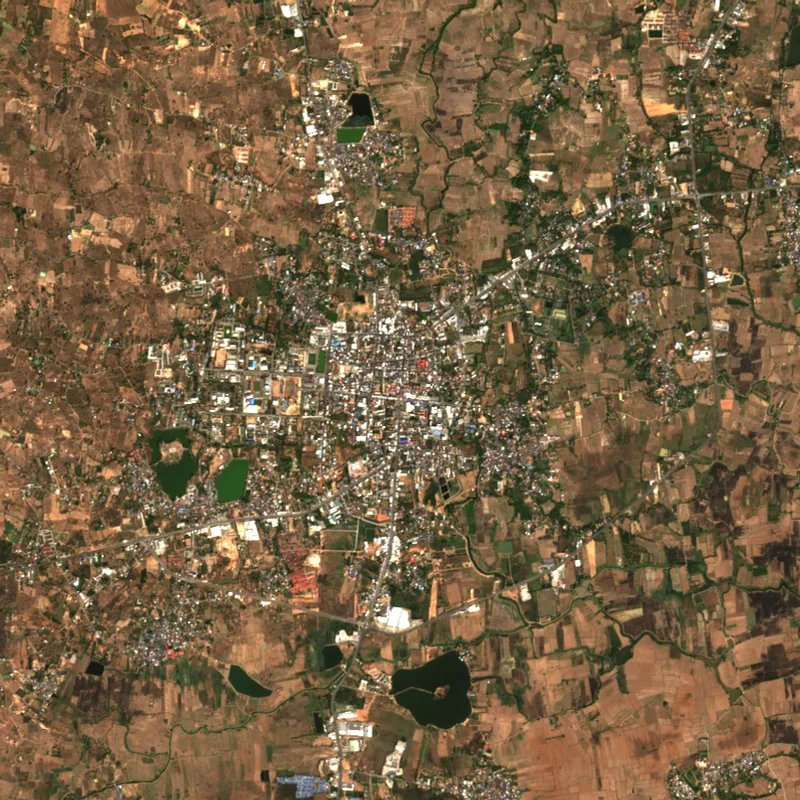 ภาพสีจริง Sentinel-2 ของชัยภูมิ Jan 17, 2019