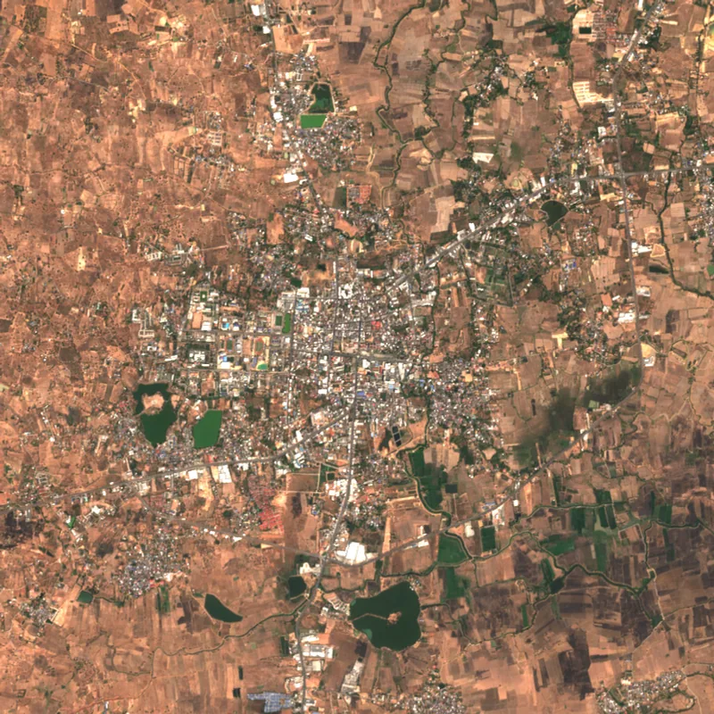 ภาพสีจริง Sentinel-2 ของชัยภูมิ Feb 16, 2020