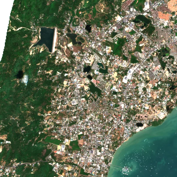 Latest Sentinel-2 image of Chalong, Phuket, 1 Mar 2025