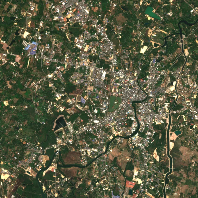 ภาพสีจริง Sentinel-2 ของจันทบุรี Jan 24, 2019