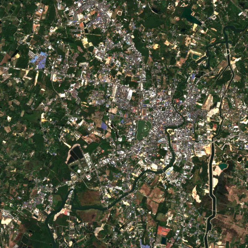 ภาพสีจริง Sentinel-2 ของจันทบุรี Dec 9, 2020