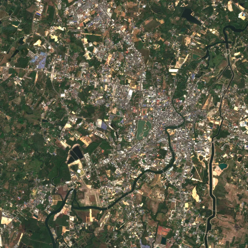 ภาพสีจริง Sentinel-2 ของจันทบุรี Jan 18, 2024