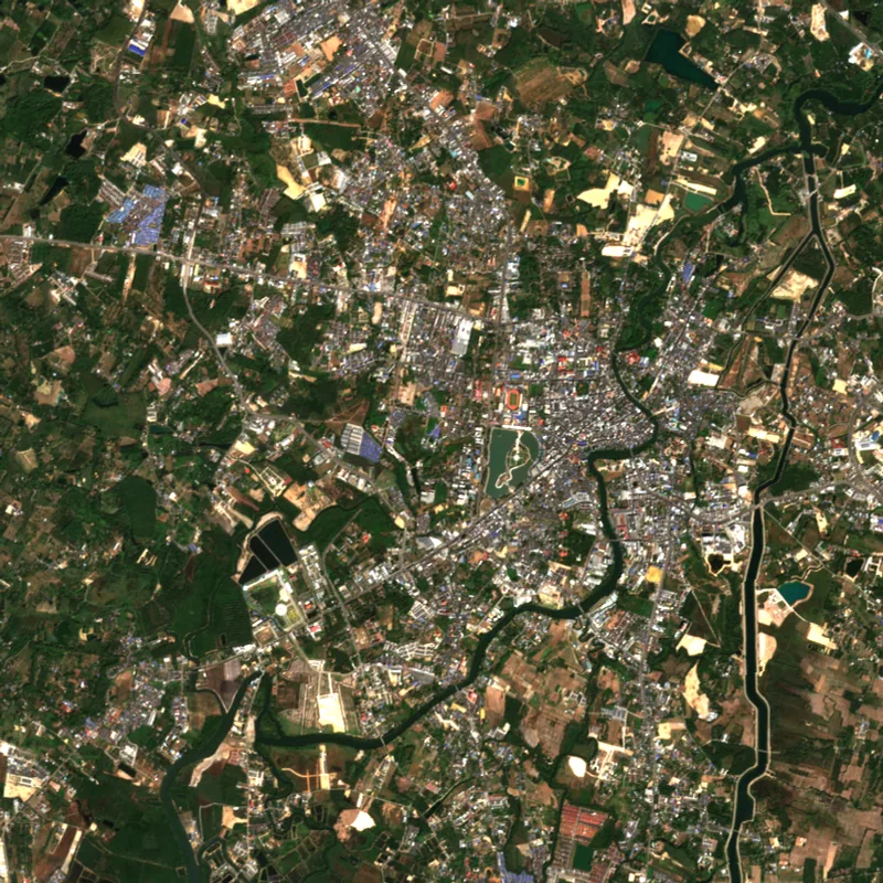 ภาพสีจริง Sentinel-2 ของจันทบุรี Jan 2, 2025