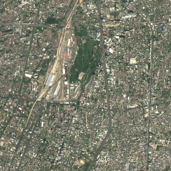 ภาพสีจริง Sentinel-2 ของจตุจักร กรุงเทพมหานคร Jan 17, 2019