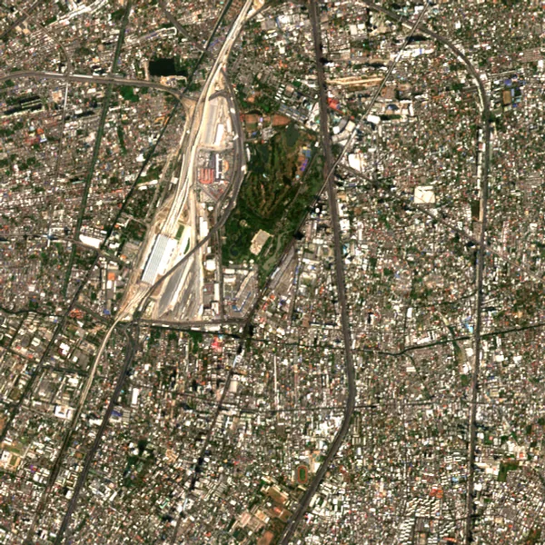 ภาพสีจริง Sentinel-2 ของจตุจักร กรุงเทพมหานคร Feb 21, 2020