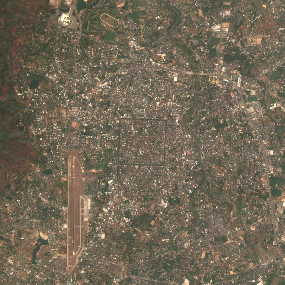 ภาพสีจริง Sentinel-2 ของเชียงใหม่ Mar 6, 2018