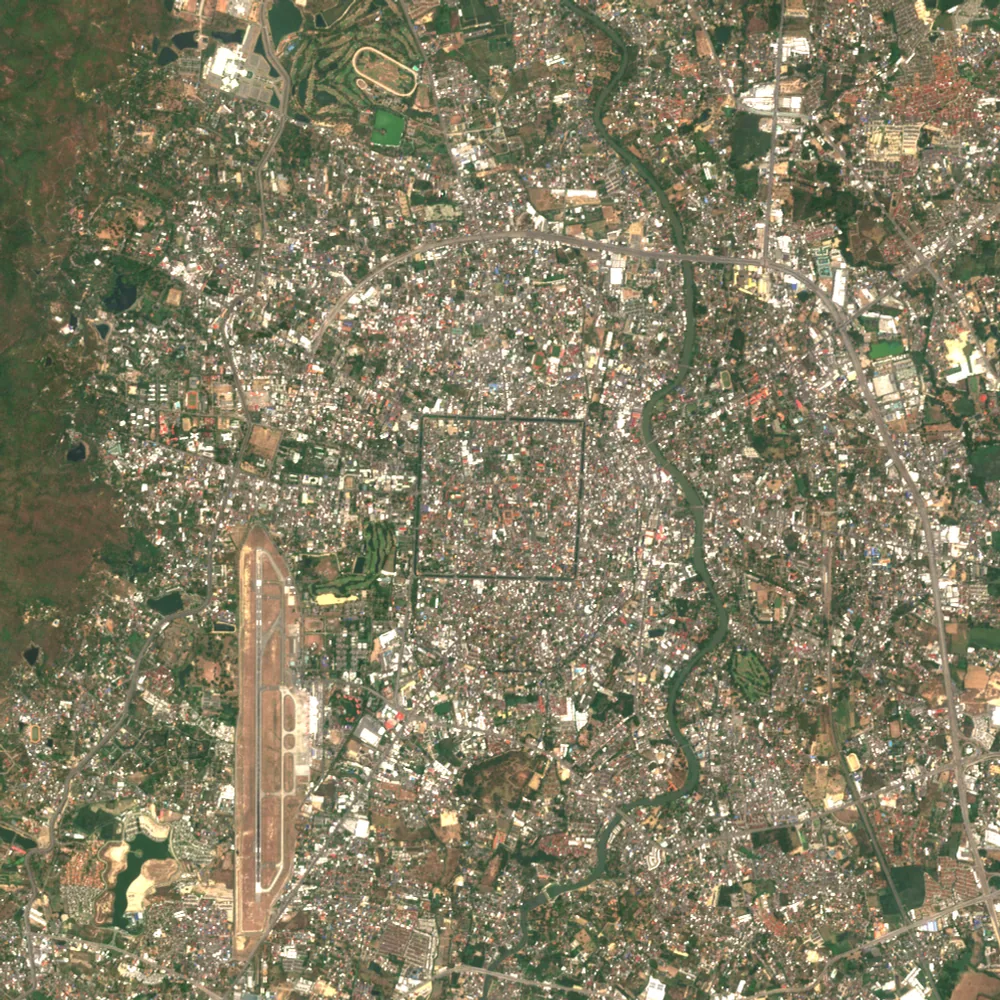 ภาพสีจริง Sentinel-2 ของเชียงใหม่ Apr 30, 2019