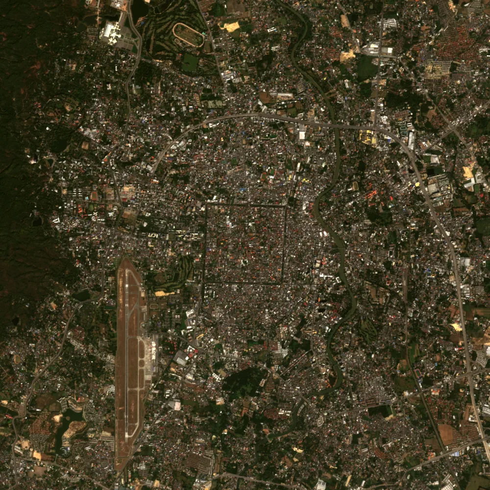 ภาพสีจริง Sentinel-2 ของเชียงใหม่ Dec 26, 2019