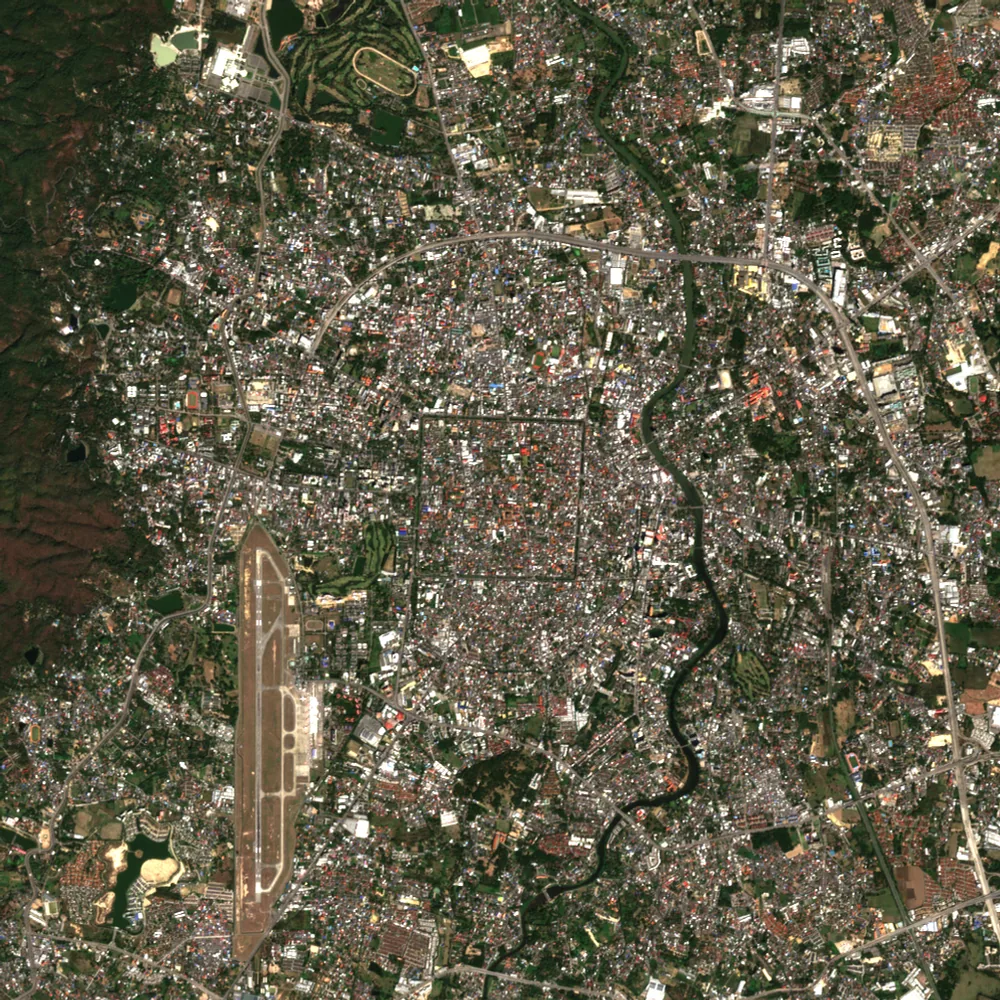 ภาพสีจริง Sentinel-2 ของเชียงใหม่ Feb 8, 2022