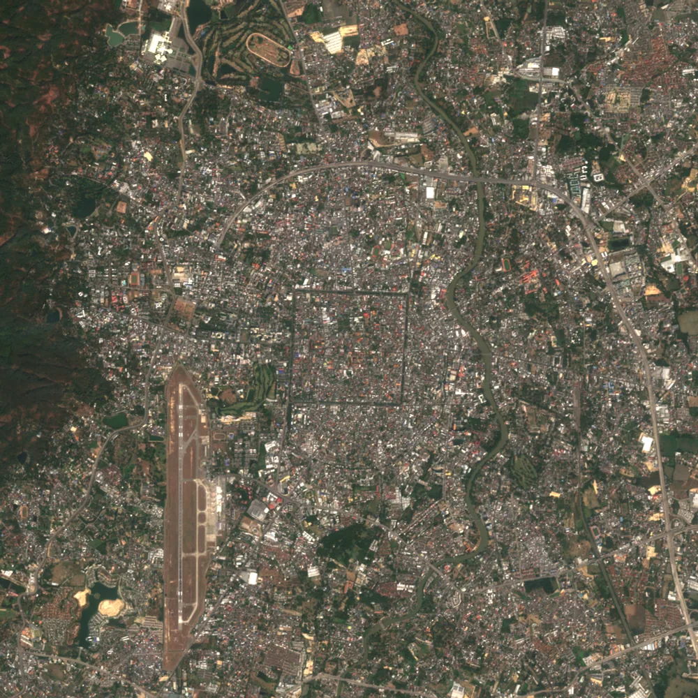 ภาพสีจริง Sentinel-2 ของเชียงใหม่ Feb 3, 2023