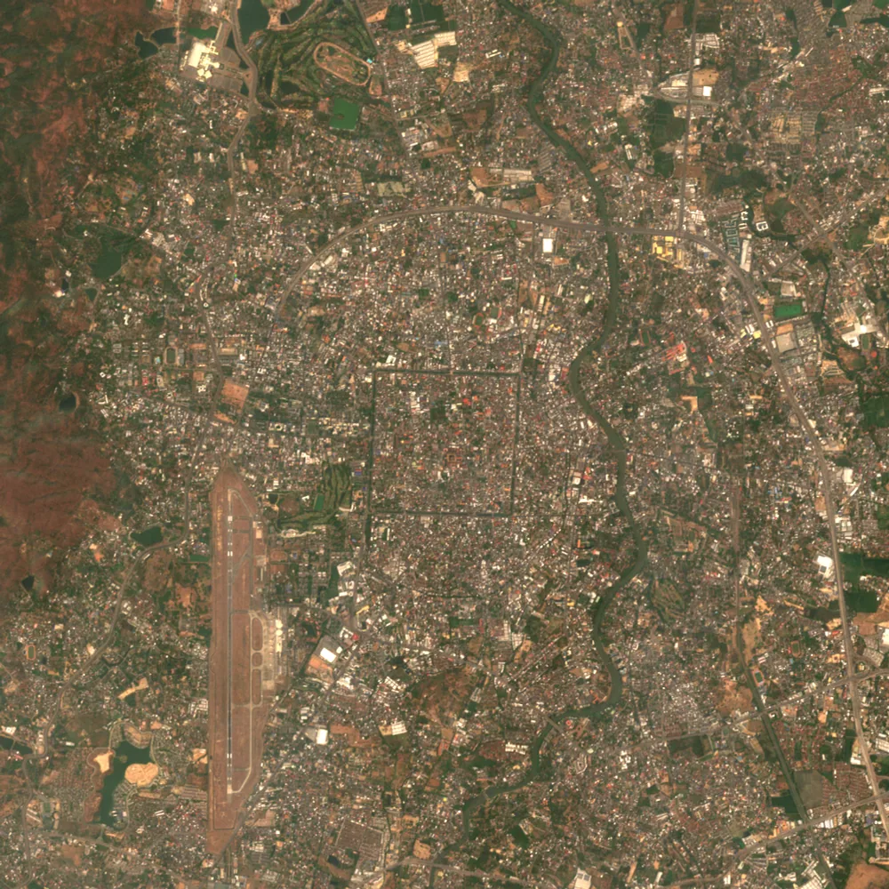 ภาพสีจริง Sentinel-2 ของเชียงใหม่ Mar 14, 2024