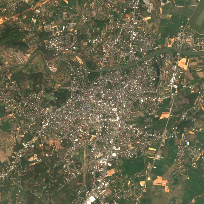 ภาพสีจริง Sentinel-2 ของเชียงราย Mar 6, 2018