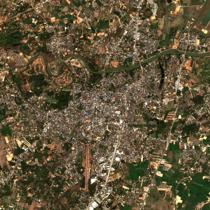 ภาพสีจริง Sentinel-2 ของเชียงราย Feb 8, 2023