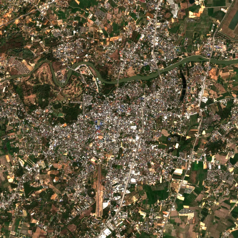ภาพสีจริง Sentinel-2 ของเชียงราย Feb 18, 2024