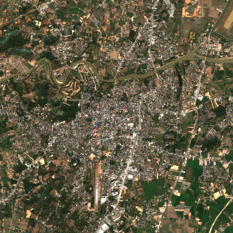 Latest Sentinel-2 image of Chiang Rai, 2 Feb 2025