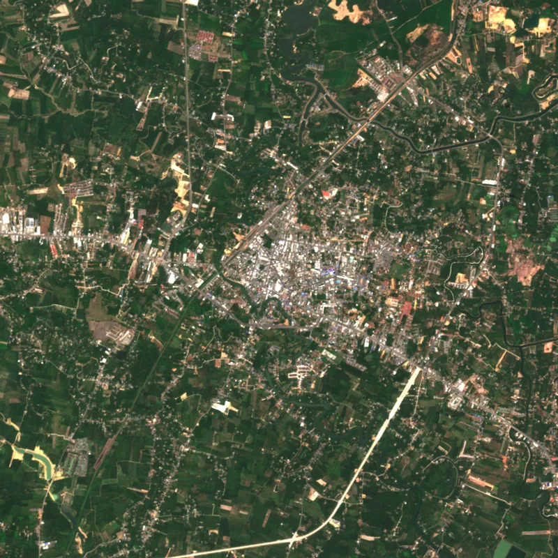 ภาพสีจริง Sentinel-2 ของชุมพร Mar 23, 2019