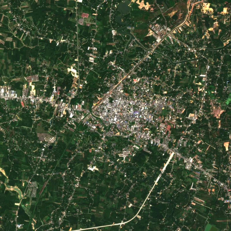 ภาพสีจริง Sentinel-2 ของชุมพร Feb 16, 2020