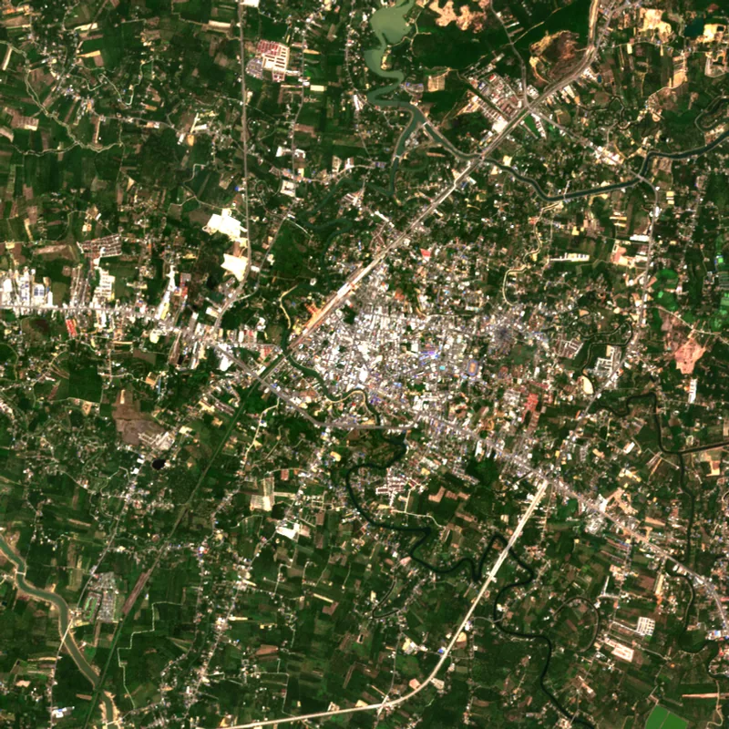 ภาพสีจริง Sentinel-2 ของชุมพร Apr 6, 2023