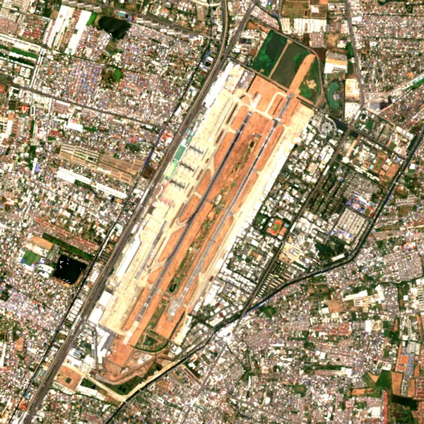 ภาพสีจริง Sentinel-2 ของดอนเมือง กรุงเทพมหานคร Apr 30, 2024